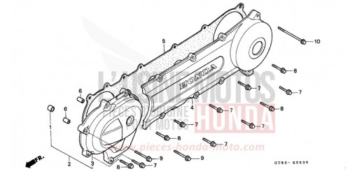 LEFT SIDE COVER PK50L de 1990